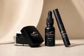Ciaobrow Brow Boost Mask, Brow Oil and Step 3 Conditioning Cream aftercare products