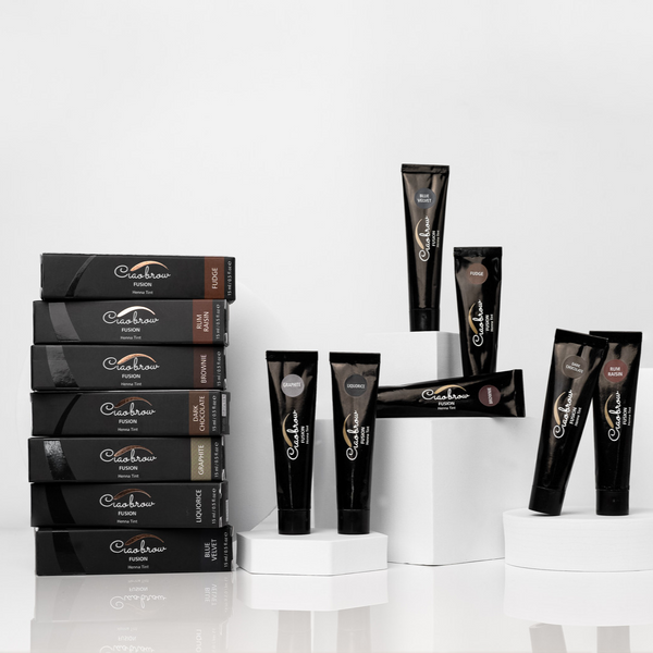 Ciaobrow professional hybrid brow and lash tint range, vegan salon tinting products