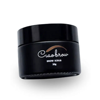 Brow scrub 30g by Ciaobrow - gentle exfoliating prep solution with walnut shell particles for henna brow and tinting treatments