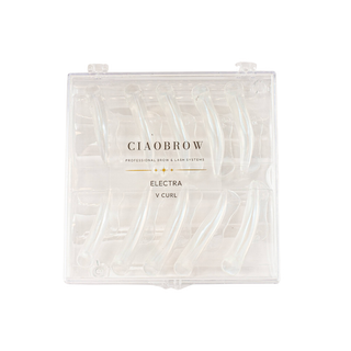 silicone lash lift shields with branded storage case