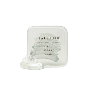 Curl clear glitter silicone lash lift shields with branded storage case