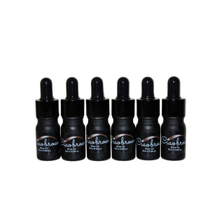 Mini brow oil retail pack of 6 bottles (5ml each) by Ciaobrow - eyebrow growth serum for client aftercare