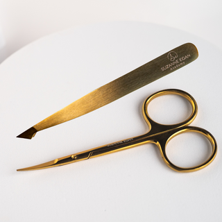 COMBO Scissors & Tweezers Suzanne Egan Gold Tool Collection